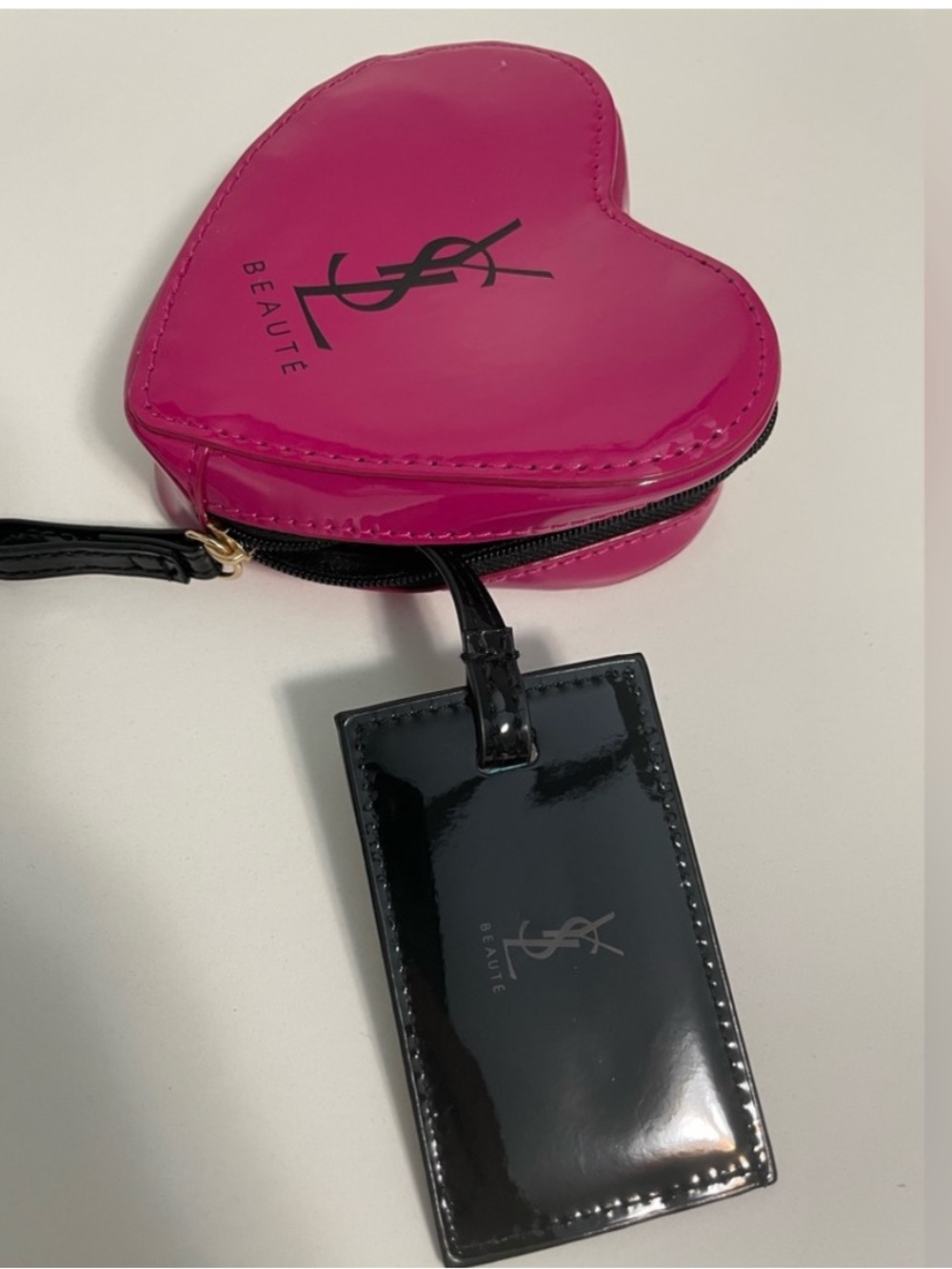 YSL makeup bag with mirror